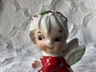 Vintage Lefton Ceramic Christmas Angel Candle Hugger