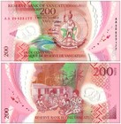 Vanuatu 200-10000 Vatu 6 Pieces Set  2010-2020  P-12b-19a 2  Unc Polymer