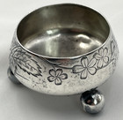 Antique Tiffany Co Sterling Silver  925 Open Salt Cellar On 3 Feet 3246m5800