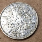 Silver Great Britain  Six Pence 1933 Coin