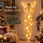 Angel Blessing Wall Light Cascading Stars Led Christmas Decor White Holiday Gift