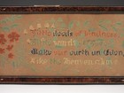 Antique Victorian Pin Punch Needlepoint Sampler  little Deeds Of Kindness  Poem