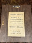 Ted    the Splendid Splinter    Williams Plaque Hall Of Fame 1966 Autographed