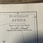 Antique Rand-mcnally 1908 Map Of Northeast Africa 7   x6   