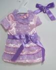 Pink Frilly Frock Dress Doll Clothes For 18    American Girl Samantha  debs  