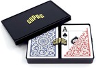 1546 Design 100  Plastic Playing Cards  Poker Size Standard Red blue Jumbo In   