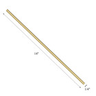 2 Pcs 14 Inches 1 4 Brass Solid Round Rod Lathe Bar Stock  1 4 Inch In Diameter