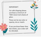 Southwest Fuser s Reserve 12x12   96 Coe Fusing Glass Sheet 96coe Fusible Ogt