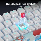 Gaming Keyboard 60 Percent 61 Keys Wired Mechanical Red Switch Led Backlit