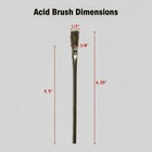 36-pack 3 8 Inch Disposable Horse Hair Acid Brushes For Flux  Glue  Epoxy  And