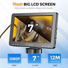 Elikliv 1200x Digital Microscope Hd Camera  7  Lcd 1080p Coin Magnifier W  Light
