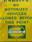 Vintage Tennessee Forestry Department Of Conservation Metal Sign 8 x10 
