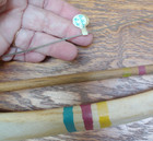 Estate Antique American Indian Ceremonial Child s 18  Buffalo Rib Bow   Arrow