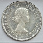 Choice Au Canada 1959 25 Cents Silver Coin