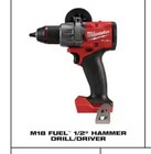 Milwaukee M18 Fuel 18v Li-ion Brushless Cordless 1 2   Hammer Drill 2804-20