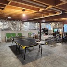 Official Size Indoor Tennis Ping Pong Table 2 Paddles Balls Black Yellow New