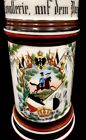 German Regimental Beer Stein Dragoon Calvary 1897-1900 No 16 Lithophane