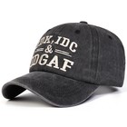 Vintage Washed Cotton Baseball Cap Idk Idc Idgaf Embroidered Adjustable Dad Hat