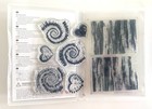 Stampin  Up  8 Piece Clear Cling Stamp Set Tie Dyed 143008