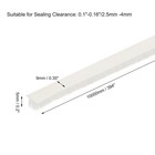 Weather Stripping Adhesive Felt Door Seal Strip394inch L X 0 35 Inch White