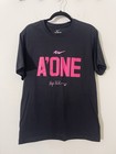 Aja Wilson A   one Wnba Aces Men   s Shirt M Nike Black Pink Graphic Print S s