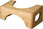 Squatty Potty The Original Toilet Stool - Bamboo Flip  7  And 9  Adjustable Heig