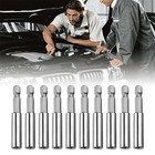 10pcs Steel Ipmact Screwdriver Extension Drill Bit Holder 1 4 Hex Shank Magnetic