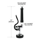 Mstjry Commercial Sink Sprayer Pre Rinse Spray Valve With Handle Grip Black 