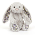 Jellycat Blossom Silver Bunny Medium Plush     Soft Stuffed Animal Toy