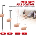 4 Pcs Rolling Head Pry Bar Set 6-20 Inch Carbon Steel Lady-foot Bar Heel Pry Bar