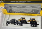 Norscot Caterpillar Hauler W Challenger Tractors 1 64   55055 Black Semi Flatbed