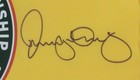 Rory Mcilroy Signed auto 2012 Pga Championship Pin Flag Framed Uda 189341