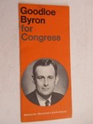 1960 s Goodloe Byron For Congress Brochure Democrat Maryland 6th District