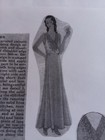 Antique Sewing Pattern   1839 Ladies Night Gown