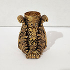 Vintage Victorian Ornate Lipstick Holder Vanity Brass Gold Tone