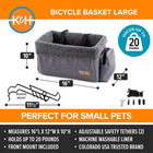 K h Dog Bike Basket Front Mount  Pet Bike Carrier For Small Dogs   Cats  Bicycle