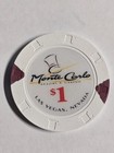 1 00 Chip Monte Carlo Casino Las Vegas Nevada