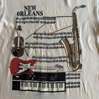 Vtg Single Stitch T Shirt Mens Medium W Large New Orleans Jazz Music Rock Blues