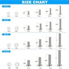900pcs Hardware Machine Screws Sae Assortment Kit - Stainless Steel Bolts   Nuts