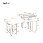 Farmhouse Nesting Coffee Table Set 2 Wood Finish Living Room Side Tables