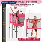 20ft Volleyball   Badminton Combo Net Set Outdoor For Backyard Beach With Adjust