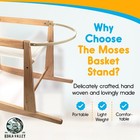 Moses Basket Stand - Wooden Rocking Moses Basket Stand For Baby Bassinets - A   
