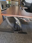 Vivo 36  Height Adjustable Stand Up Desk Converter V Series Quick Sit Walnut