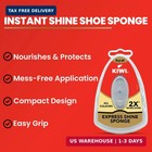 Kiwi Express Shine Instant Sponge Shoe Polish   5ml Wax Leather