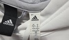 Adidas Women s White Pullover Hoodie M Logo Drawstring Hooded Pockets