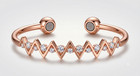 99 99  Pure Copper Magnetic Bracelet Women Adjustable Cubic Zirconia For Gift