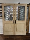 Double Leaded Beveled Glass Doors    twice As Nice   