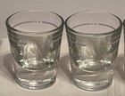 Vintage 1950s Set Of 4 Heavy Bottom 1oz Shot Glasses Barware Classic Design 2 5   