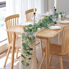 Mizii 2 Strands 68  Artificial Eucalyptus Garland Fake Vine Silk Leaves