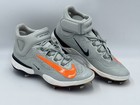 Nike Alpha Huarache Elite Mid Baseball Cleat Men Sz 13 5 Hv6879-001 Gray Orange